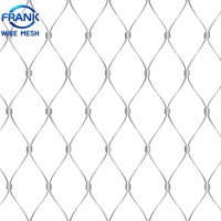 Protection pour cage à oiseaux de zoo : Filet en treillis métallique tressé flexible en acier inoxydable
