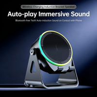 Soporte para Teléfono Móvil con Efecto de Luz RGB, Doble Alimentación DC/AC, Amplificación Inalámbrica de Alta Calidad, Portátil