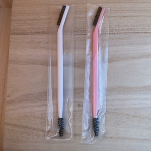 Pincel Doble para <span class=keywords><strong>Cejas</strong></span> y Rímel al por Mayor, con Mango de Plástico en Colores Blanco, Rosa y Negro, para Uso en <span class=keywords><strong>Cejas</strong></span> - Product Image 3