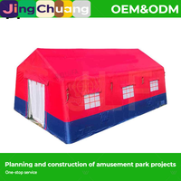 Tente gonflable d'urgence pour exercices de secours en extérieur, grande tente de commandement de terrain pour tremblements de terre