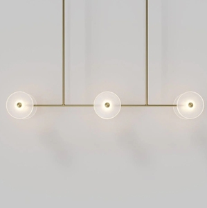 Nhà sản xuất mới trang trí thiết bị chiếu sáng Bắc Âu <span class=keywords><strong>LED</strong></span> treo ánh sáng mặt dây chuyền thủy tinh cổ điển đèn chùm - Product Image 1