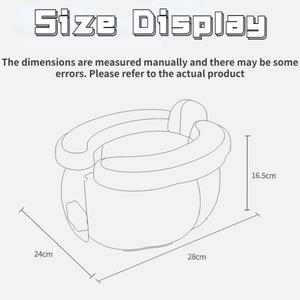 Siège de toilette portable en plastique pour enfants, pliable, facile à nettoyer, comprend 20 sacs à déchets pour l'intérieur, l'extérieur et les voyages - Product Image 2