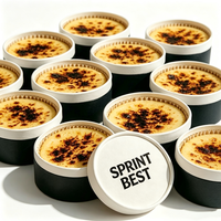 Boîte ronde cylindrique pour cheesecake de qualité alimentaire, emballage en papier pour biscuits, chocolat, gâteaux, avec personnalisation unique pour vous
