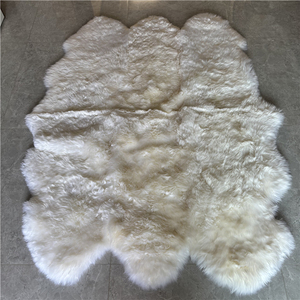 Tapis en fourrure de laine de mouton véritable pour cheveux naturels - Product Image 4