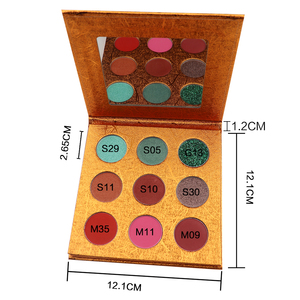 Highly Personalized Small Palette Shimmer Finish Matte Powder DIY <strong>Makeup</strong> Glitter Pigments Dark <strong>Orange</strong> Empty <strong>Eyeshadow</strong> - Product Image 4