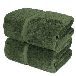 Juego de Toallas de Baño Extra Grandes y Gruesas de Algodón 100% Personalizadas con Etiqueta Privada para Hotel - Product Image 1