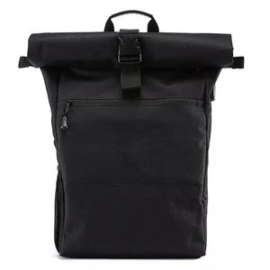 Custom Sustainable Friendly Recycled Travel Roll Top Bag Waterproof Laptop <b>Rolltop</b> <b>Backpack</b> - Product Image 2