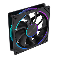 Ventilateur de boîtier ARGB Lovingcool OEM 12CM pour ordinateur de bureau, ventilateur de refroidissement CPU avec dissipateur thermique en plastique 5V 3+4 broches, ventilateur de refroidissement de boîtier d'ordinateur OEM
