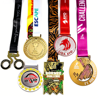 Médailles de Marathon, de Course et de Compétition en Métal Rond Personnalisées avec Conception Gratuite, Émail et Placage Or, Argent ou Laiton Amusant