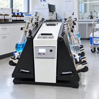Agitateur vertical à entonnoir de séparation Cenlee Laboratory, 40-350 tr/min, angle réglable pour l'extraction de liquides, la séparation eau-huile