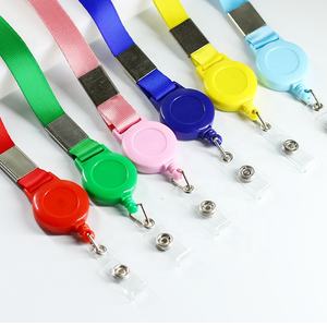 <span class=keywords><strong>Porte</strong></span>-badges rétractables par Lanyards, sangles plates de 15 mm avec enrouleur, <span class=keywords><strong>porte</strong></span>-badges d'identification avec clip d'enrouleur <span class=keywords><strong>extensible</strong></span> - Product Image 2