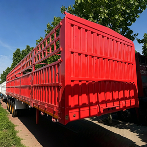 Semirremolque de 3/4/5 Ejes con Barandas, de 40-100 Toneladas, de <span class=keywords><strong>Segunda</strong></span> <span class=keywords><strong>Mano</strong></span>, Venta de Fábrica, para Transporte de Carga - Product Image 4