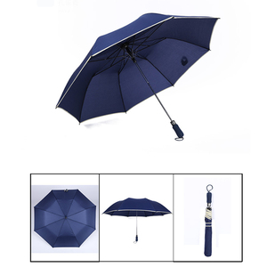 CHUVABAND 27 pouces 8K grand soleil extérieur semi-automatique parapluie pliant couleur unie golf surdimensionné <span class=keywords><strong>parasol</strong></span> pour adultes - Product Image 5