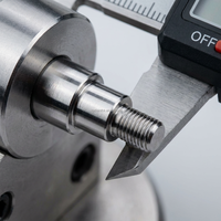 Ejes Pequeños de Acero Inoxidable/Latón para Mecanizado CNC con Tolerancia de 0.005 mm para Equipos Industriales, Personalizados OEM