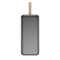 Batterie externe OEM tendance 30000 mAh avec câbles intégrés (en option) et écran numérique, charge rapide 20W, chargeur portable d'extérieur