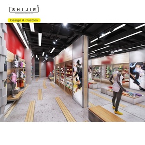 Giá Treo Tường Giày Thể Thao Ý Tưởng Thiết Kế Nội Thất Lớn Sang Trọng Giá Trưng Bày Cửa Hàng Giày Tùy Chỉnh - Product Image 4