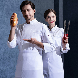 Uniforme <span class=keywords><strong>de</strong></span> manga larga con cremallera para hombre, <span class=keywords><strong>chaqueta</strong></span> <span class=keywords><strong>de</strong></span> Chef para mujer, uniforme <span class=keywords><strong>de</strong></span> Chef, <span class=keywords><strong>cocina</strong></span> - Product Image 6