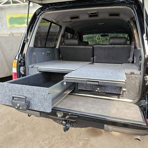 Cajón para Auto VRD4X4, Accesorios para LC80, Cajón Doble Deslizable 4x4, Sistema de Rodillos Deslizantes para Refrigerador, Cajón para Camioneta SUV, Durabilidad - Product Image 3