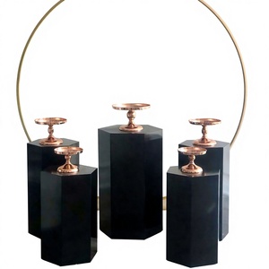 แท่นอะคริลิคสีดำทันสมัยสำหรับตกแต่งงานแต่งงาน ใช้สำหรับโรงแรม/งานเลี้ยงรุ่น Hkfumai HW-5041 - Product Image 1