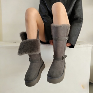 أحذية ثلج جلدية أصلية مقاومة للماء بكعب 3-5 سم - Product Image 1