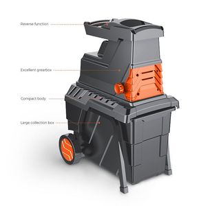 Leo LSG2815 Electric Garden Shredder Industrial Grade Corte De Madeira Atacado e Máquina De Poda