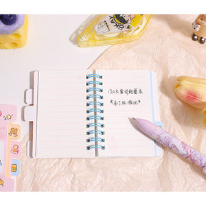 2025 özel A6 sevimli renk karikatür ekmek ayı günlüğü <span class=keywords><strong>Mini</strong></span> çocuk Spiral defter endeksi ile - Product Image 6