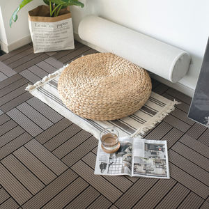 Tarima de Madera Compuesta WPC, Baldosas para Patio, Baldosas de Exterior Encajables para Hacerlo Usted Mismo - Product Image 2