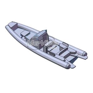 قارب مضلع قابل للنفخ للبيع من الألومنيوم Patrol 35ft RHIB Hypalon - Product Image 3