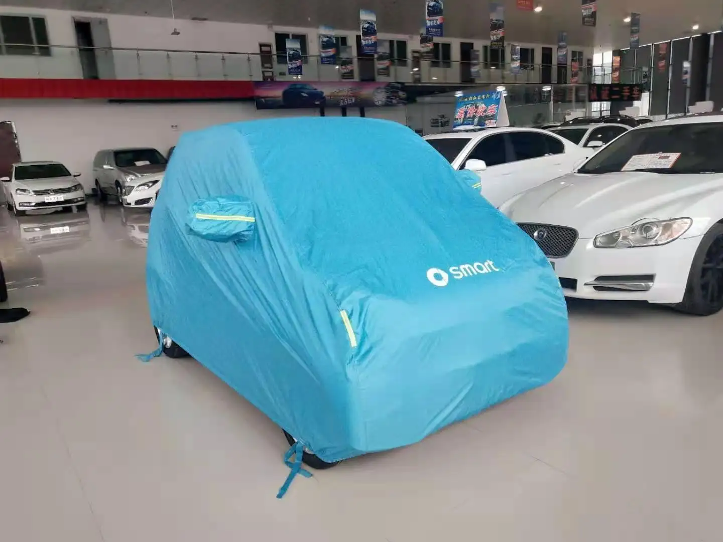 Cubierta a prueba de polvo de tela Oxford personalizada, parasol impermeable para mercedes-benz, cubierta especial inteligente para coche con logotipo personalizado