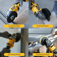 Mesin Gerinda Poles Tangan Tanpa Kabel Listrik Dewi DCG414 125MM Baterai Lithium-Ion 20V Brushless DIY Industri
