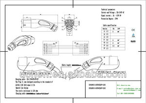 Duosida <span class=keywords><strong>32A</strong></span> <span class=keywords><strong>EV</strong></span> sạc nữ cắm loại 2 cắm - Product Image 6