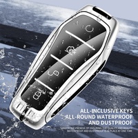 Funda de Metal para Llave de Coche con Diseño Moderno, Funda Protectora para Llave con Llavero, Resistente y Duradera, Personalizada al por Mayor para Llaves Byd