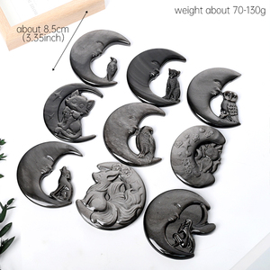 Nouvelle Arrivée : Sculptures en Obsidienne Argentée, Pierre de Guérison Naturelle, pour la Décoration Intérieure - Product Image 3