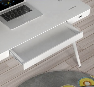 Chất lượng cao Hiện Đại Văn phòng máy tính bảng <span class=keywords><strong>Tempered</strong></span> <span class=keywords><strong>Glass</strong></span> máy tính bàn sạc không dây - Product Image 4