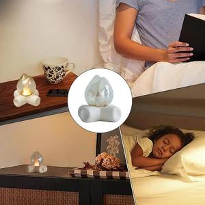 Lámpara de Mesa con Diseño de Fuego de Leña, Luz Nocturna Vintage, Estética y Realista, Lámpara de Noche para Mesita de Noche o Escritorio, 2 Modos, para Dormitorio, Habitación Infantil o Guardería - Product Image 5