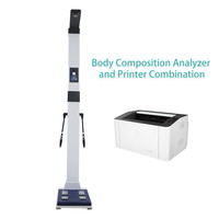 Desain unik Digital tinggi skala berat elektronik pintar berat badan OEM BMI skala tubuh dan Printer untuk gym