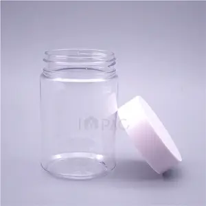 Transparent Empty Plastic Jars With Screw On Lids Packaging 150ml 5oz