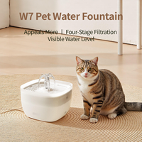 Distributeur d'eau portable intelligent et écologique pour chiens et chats, fontaine à eau automatique solide pour l'extérieur