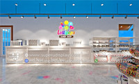 Magasin de bonbons/présentoir moderne, tablette personnalisée colorée, en forme de support de dessin animé, décor d'étagère, accessoires de décoration de bonbons, 1 pièce