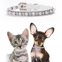 Collier en cuir multicolore pour chat, accessoire pour chien de petite et moyenne taille