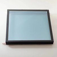 Panneau de verre isolé triple 8x24 persienne en aluminium en verre trempé simple de style européen