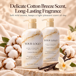 Lotion corporelle hydratante intense 24h, parfumée et nourrissante, pour peaux sèches, gercées, sensibles, effet fraîcheur brise de coton toute la journée – Meilleure vente - Product Image 2