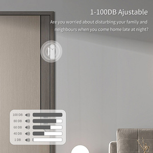 WiFi Smart Door/Window Sensor with Buzzer Tuya App Remote Control Ble 5.0 Low Battery Alert Door Open Alert for <b>Home</b> <b>Security</b> - Product Image 3