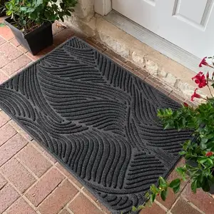 Alfombrillas con respaldo de goma de bienvenida en relieve personalizadas de venta directa de fábrica