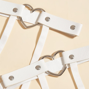 Fashion Leather Harness Harajuku Punk Cross Leather <strong>Thigh</strong> Ring Women's Sexy Garter <strong>Belt</strong> - Product Image 4