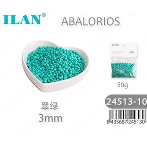 Perline di Turchese Ilan da 3mm, 50g per Creazione di Gioielli - Product Image 3