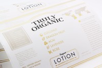 Étiquette en feuille d'or brillante personnalisée pour bouteilles en plastique Impression d'étiquettes d'emballage de haute qualité