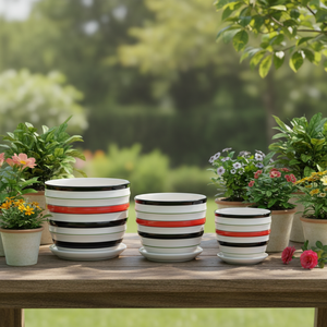 Vente chaude Haute Qualité Planter Des Fleurs de Taille Moyenne <span class=keywords><strong>En</strong></span> Céramique Pot De <span class=keywords><strong>Fleur</strong></span> <span class=keywords><strong>En</strong></span> Gros - Product Image 1