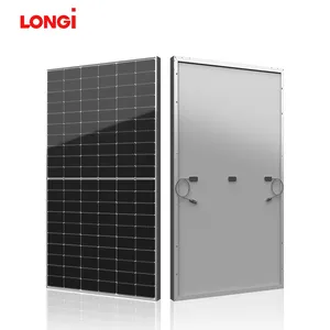 Sertifikat Panel surya panjang tunggal 550 Watt Sol 425w 440w 540w 545w 550 w w Panel surya braket pemasangan tanah struktur