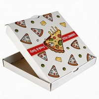 Boîtes d'emballage personnalisées pour pizzas à motifs de dessins animés, boîtes mignonnes pour gâteaux aux fruits, boîtes en carton ondulé jetables avec design gratuit
